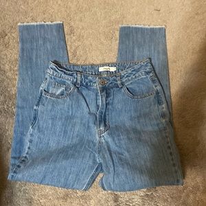 Daphne’s Women’s Size Small Paris Ankle Denim Jeans Fringe Hem